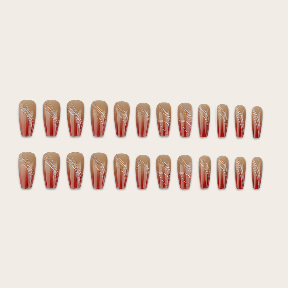 Artificial nails with modern geometric designs Kalsten