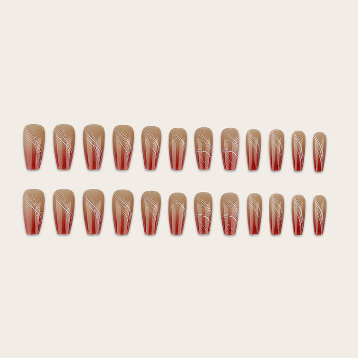Artificial nails with modern geometric designs Kalsten
