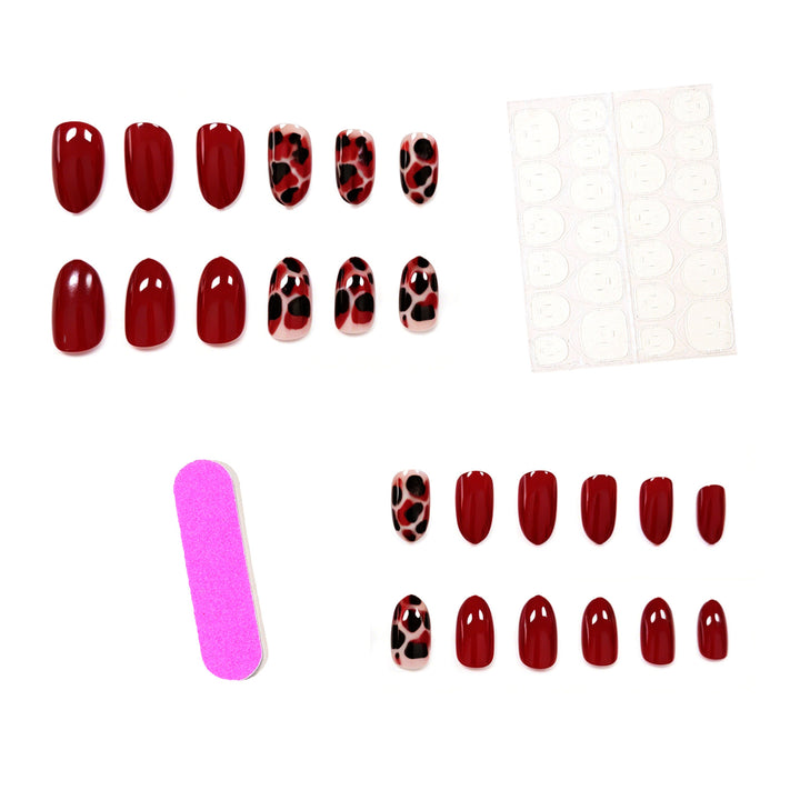 Artistic Leopard Print Nail Extensions Kalsten
