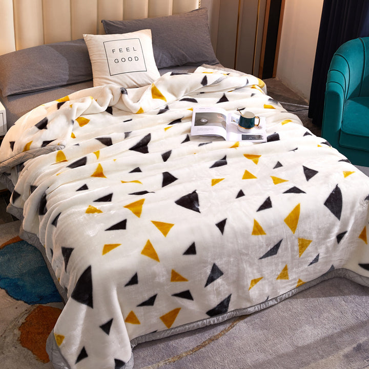 Decorative Fleece Throw Blanket Kalsten