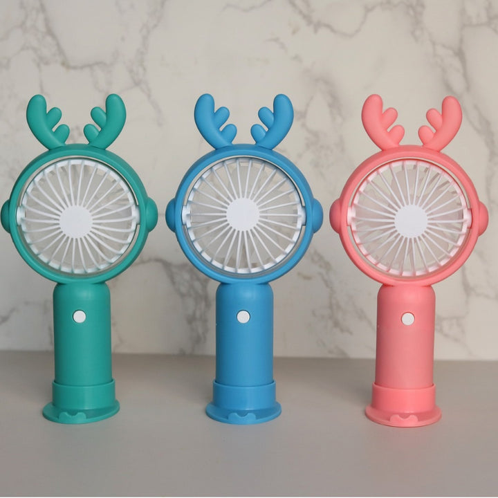 Unisex Portable Mini Fan with Ergonomic Design and Animal Ears Kalsten