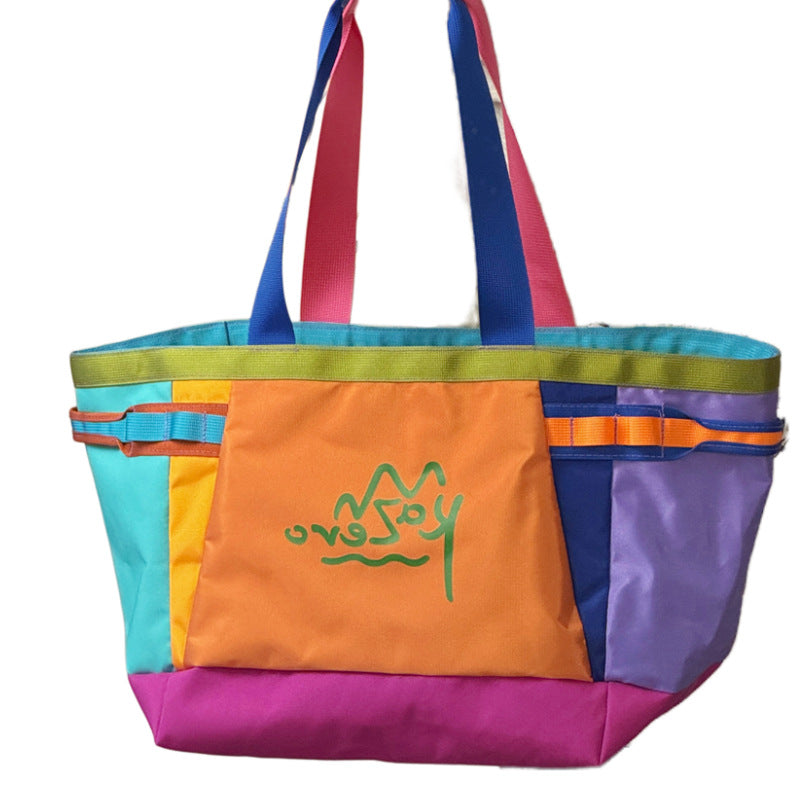 Colorful Canvas Beach Tote Bag Kalsten