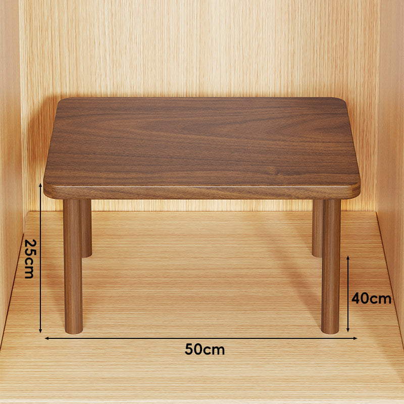 Adjustable Multi-Height Wooden Monitor Riser and Desktop Shelf