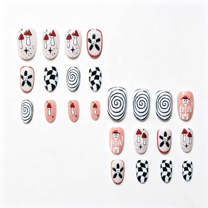 Creative Artistic Halloween-Themed Nail Art