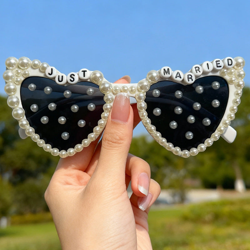 Bridal Heart-Shaped Sunglasses Kalsten