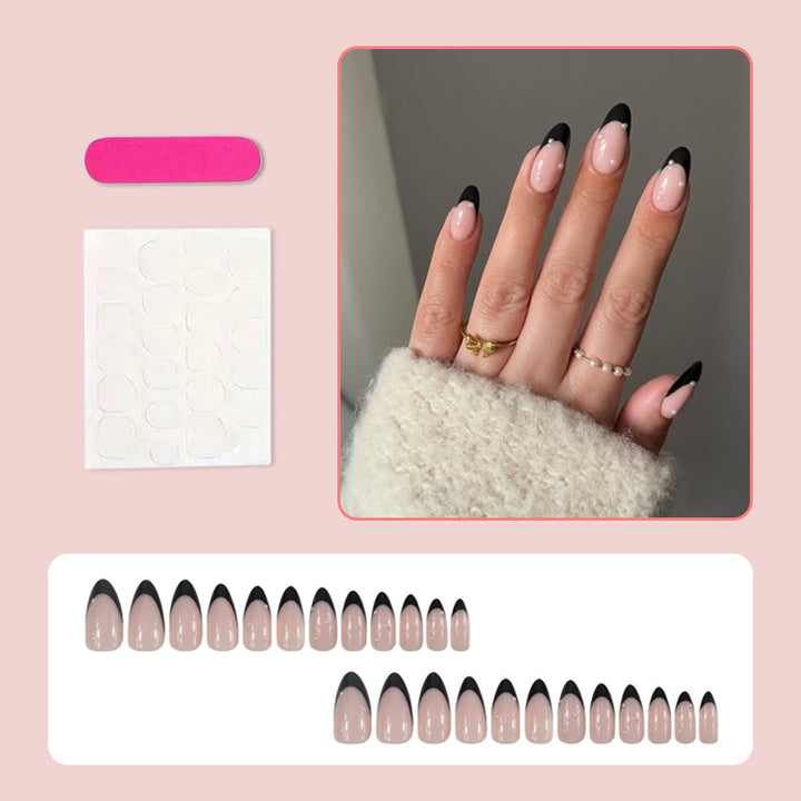 Acrylic nail set with elegant French tips Kalsten