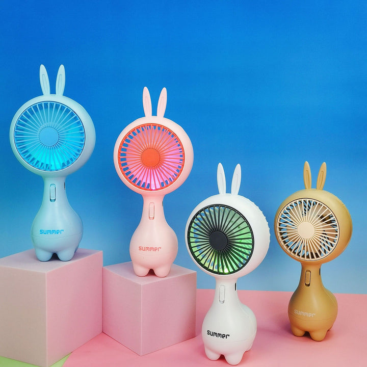 Women Portable Mini Fan with Cute Rabbit Design Kalsten