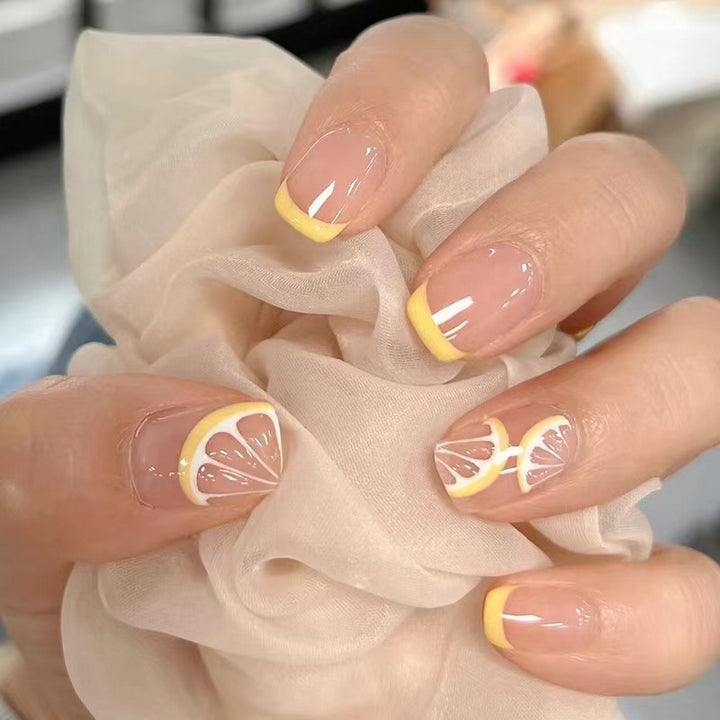 Colorful Citrus-Themed Nail Art Extensions Kalsten