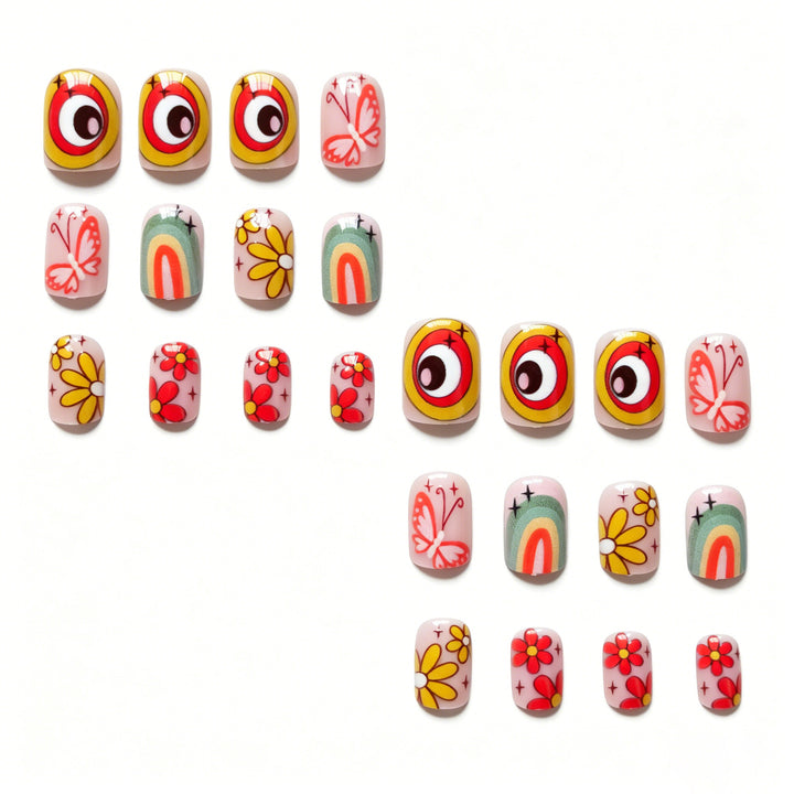 Vibrant Artistic Nail Design