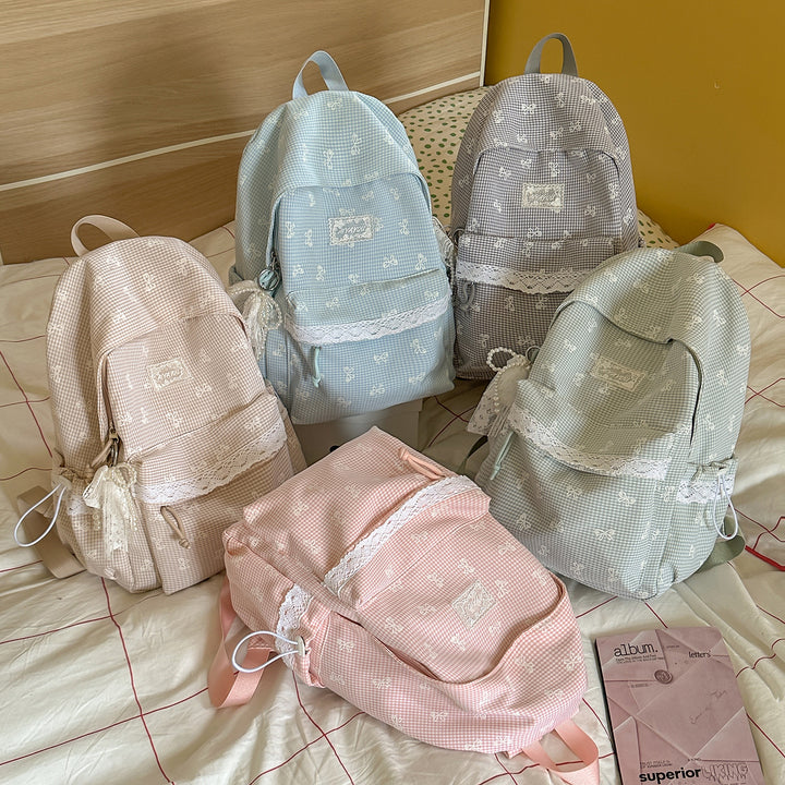 Sweet Floral-Embellished Backpack Kalsten