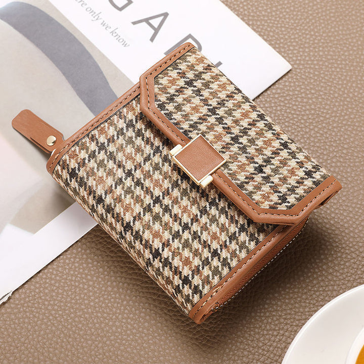 Textured Fabric Zip Wallet Kalsten