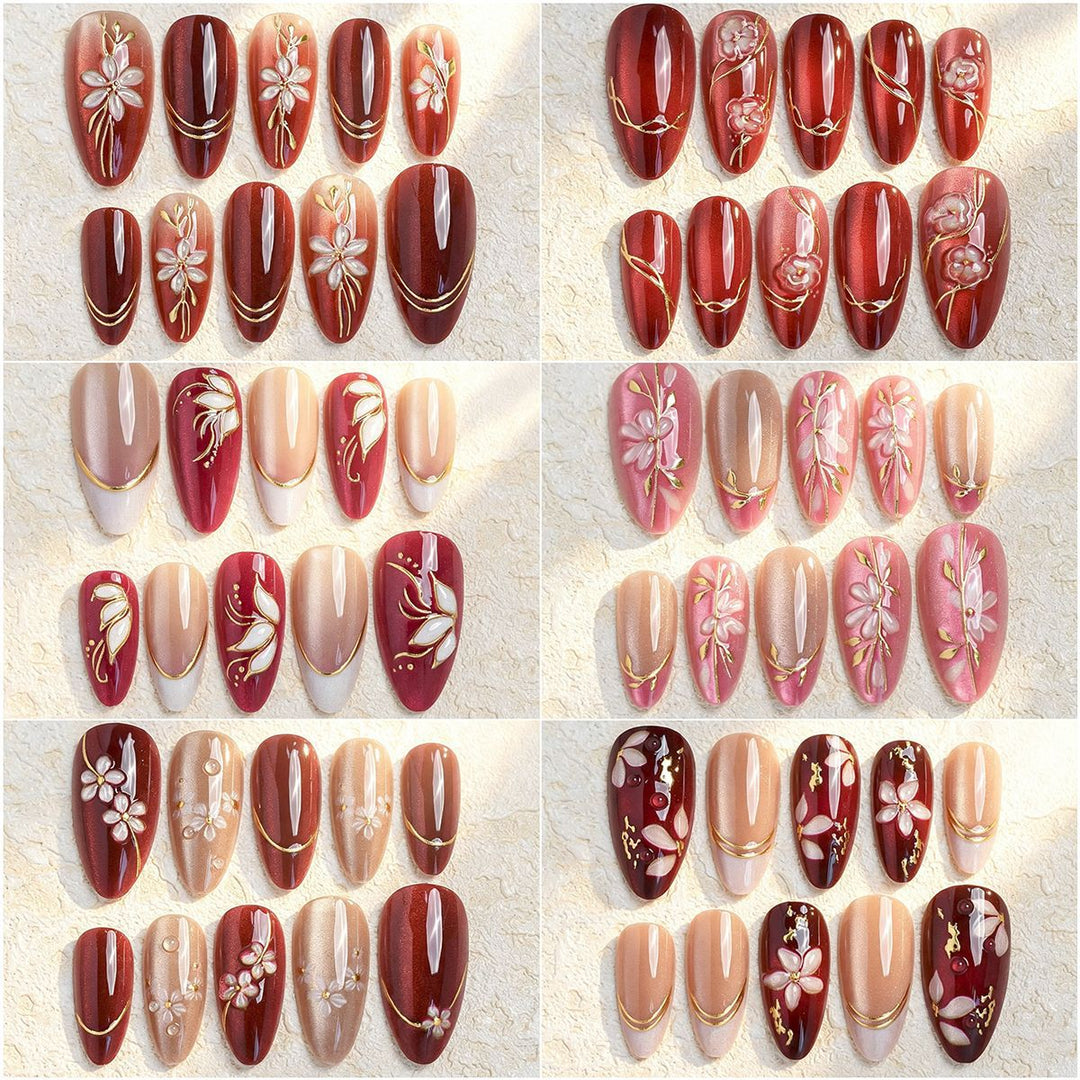 Decorative Press-On Nail Set Kalsten