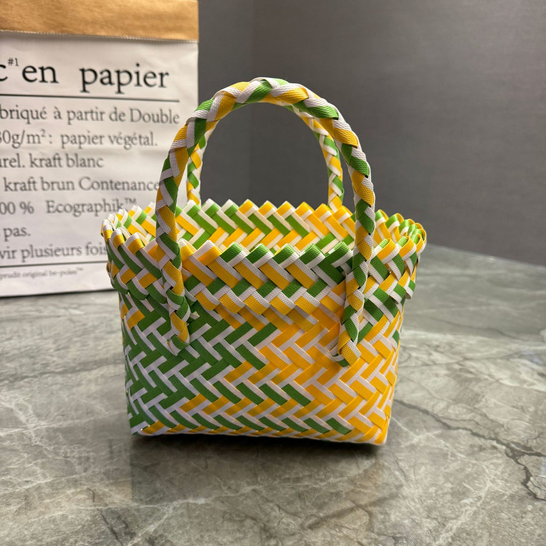 Playful basket bag with bow Kalsten