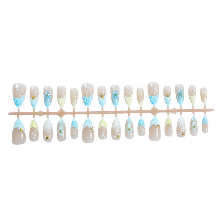 Nail art set with handcrafted maritime motifs Kalsten