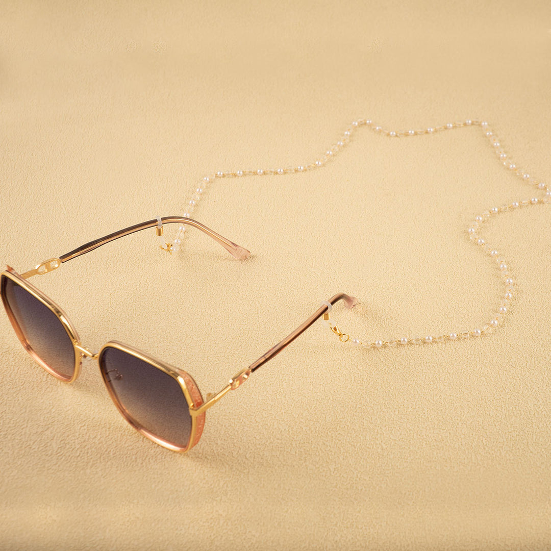 Elegant Pearl and Crystal Eyewear Chain Kalsten