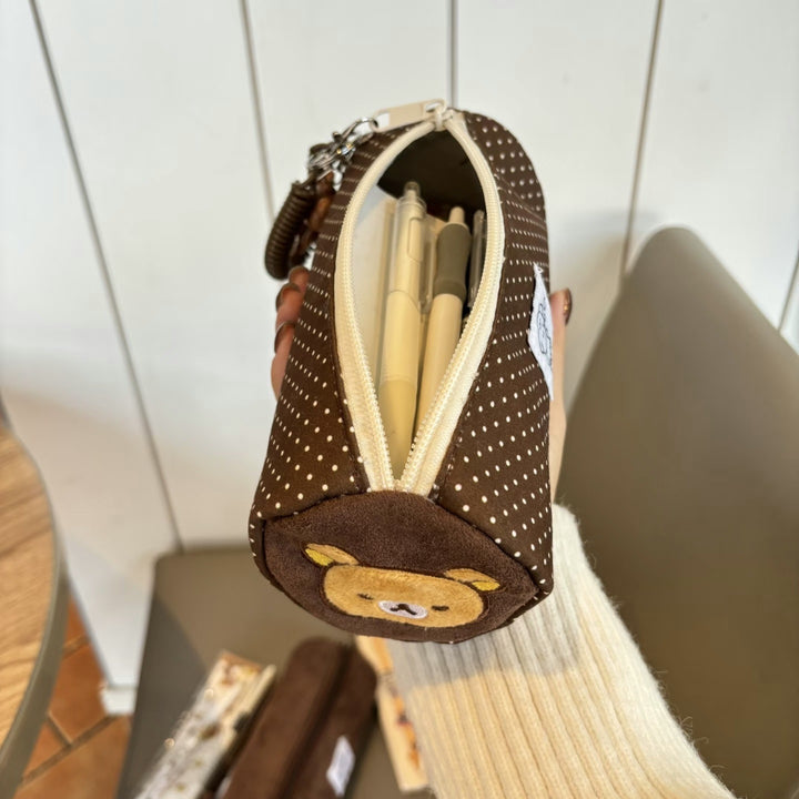 Plush Animal-Themed Multi-Functional Pencil Case