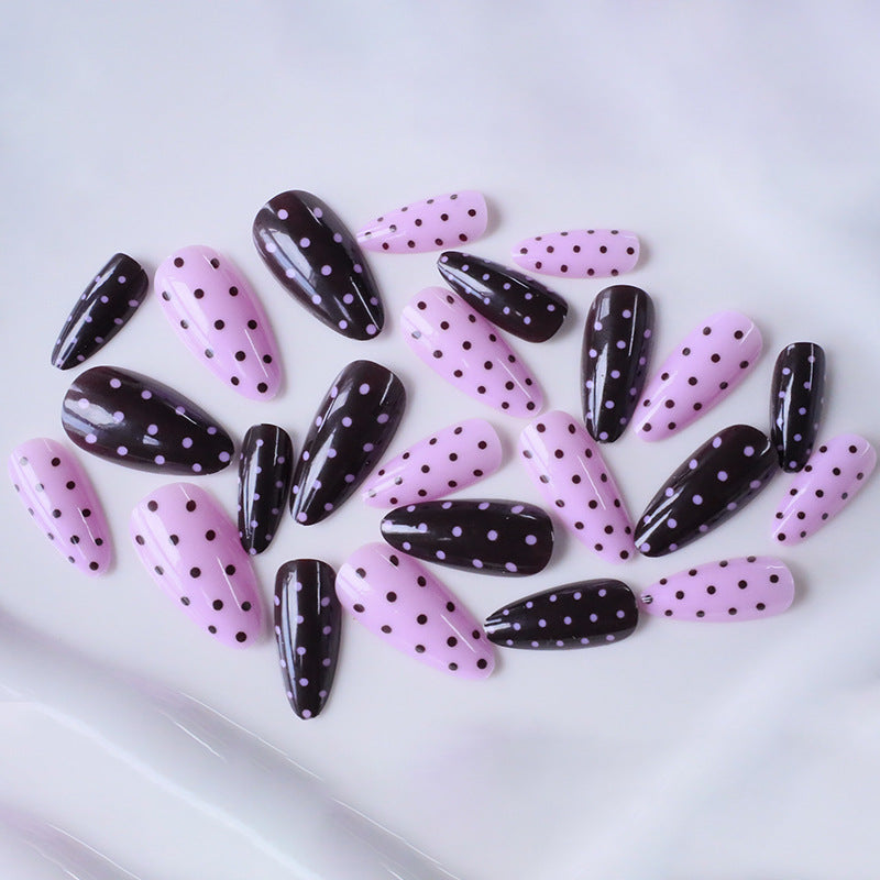 Artistic Polka Dot Nail Enhancements Kalsten