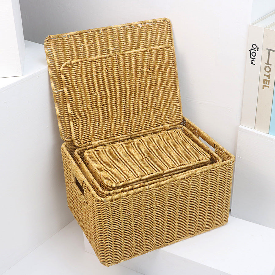 Rectangular Woven Storage Box Kalsten