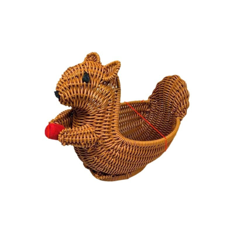 Whimsical Squirrel Decorative Basket Kalsten