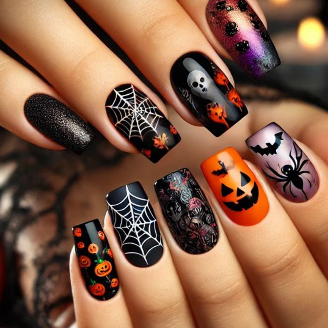 Halloween-Themed Decorative Nail Art Extensions Kalsten