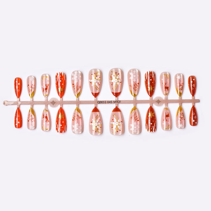 Seasonal Festive Press-On Nail Art Set