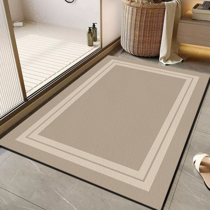 Cheerful Floral Message Bath Mat Kalsten