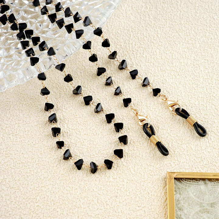 Heart-Shaped Beaded Eyewear Chain Kalsten