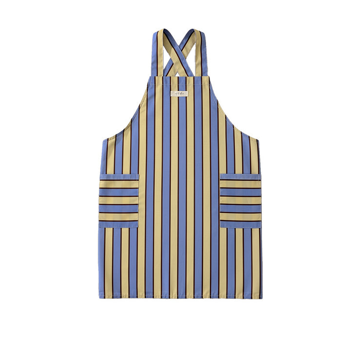 Bib apron with crossed straps and large front pockets Kalsten