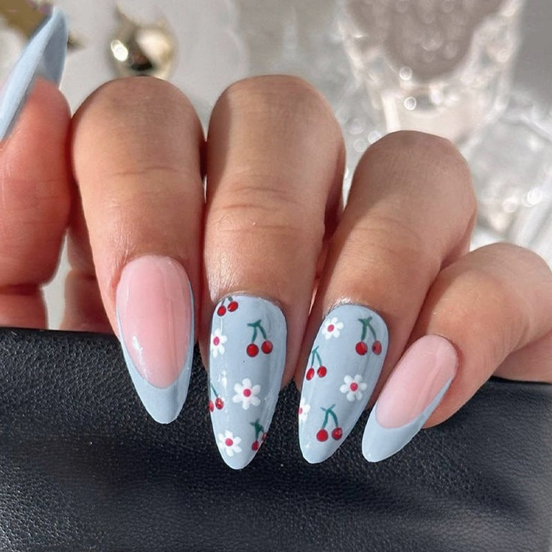 Decorative Floral Press-On Nail Art Kit