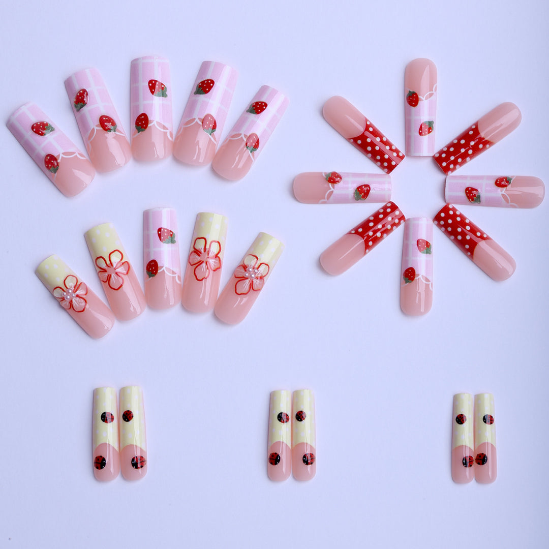 Artificial nails with creative fruit designs Kalsten