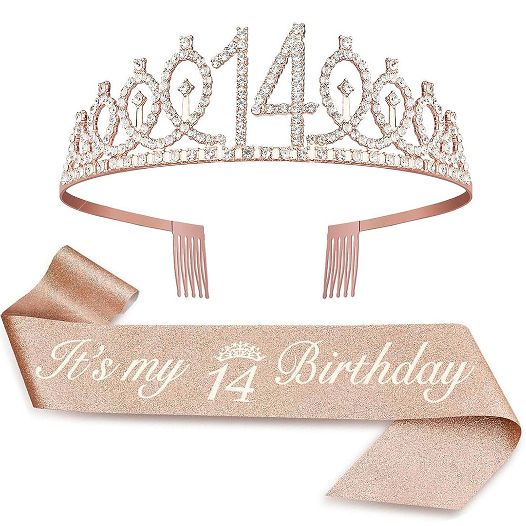 Ladies Crystal Princess Crown with 30 & Fabulous lettering Kalsten