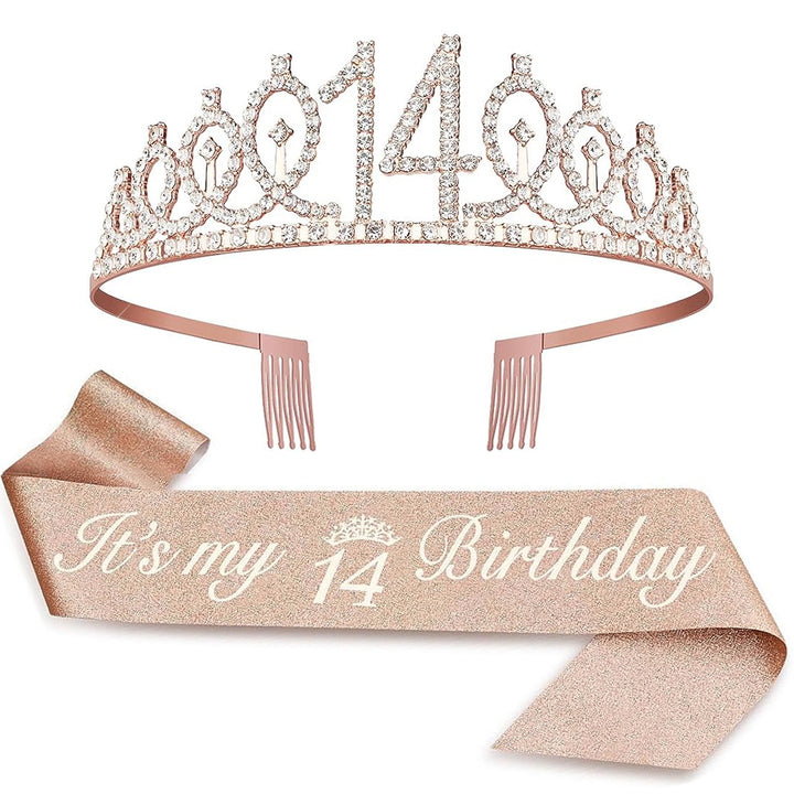 Ladies Crystal Princess Crown with 30 & Fabulous lettering Kalsten
