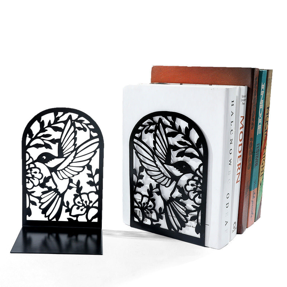 Decorative Hummingbird Metal Bookends