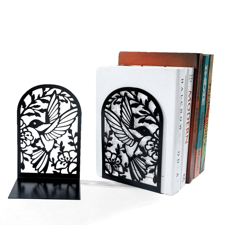 Decorative Hummingbird Metal Bookends