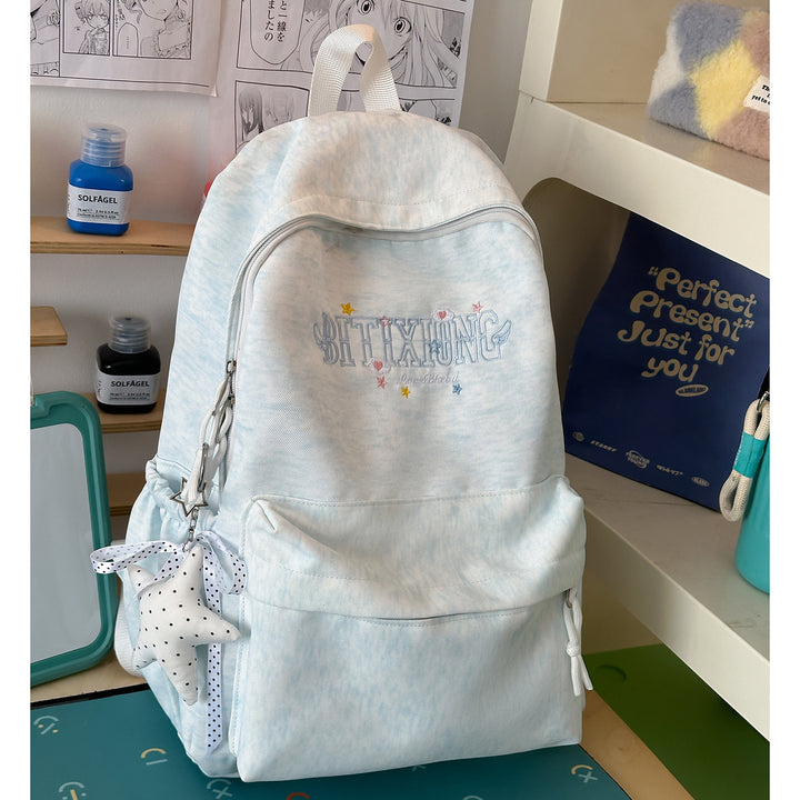 Casual Canvas Backpack with Keychain Kalsten