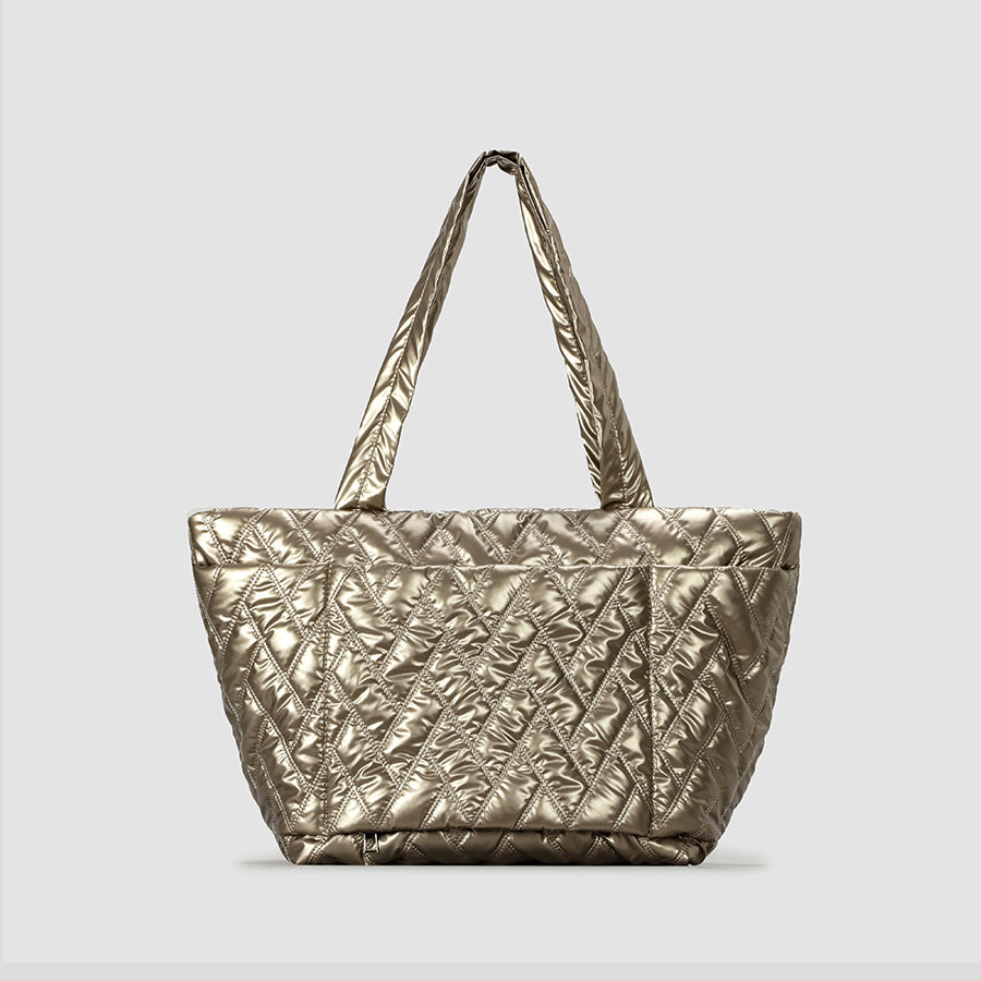 Quilted Shimmer Everyday Tote