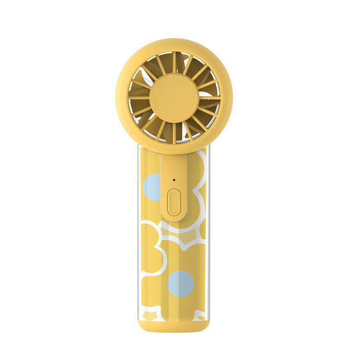 Unisex nano compact portable handheld fan rechargeable via USB with quiet operation and ergonomic grip Kalsten
