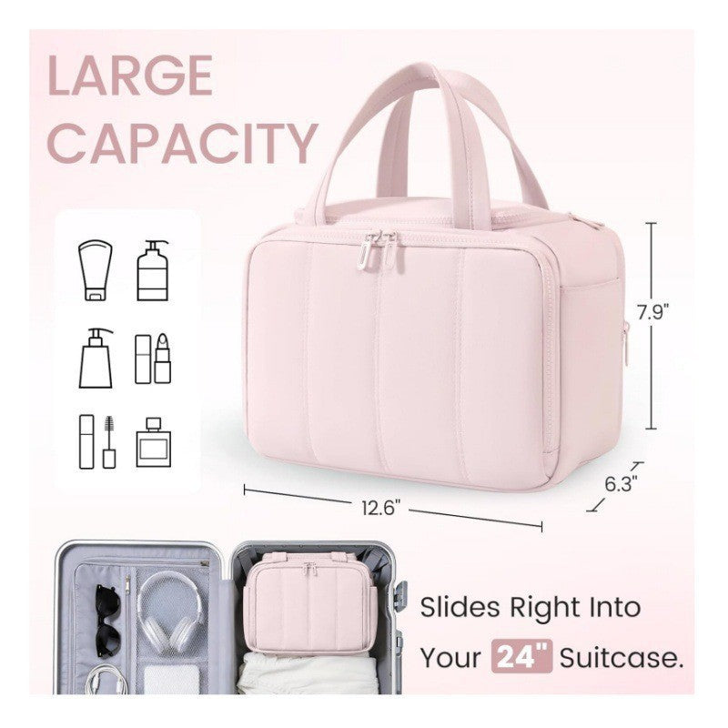 Cosmetic transport bag made of durable material with removable dividers Kalsten