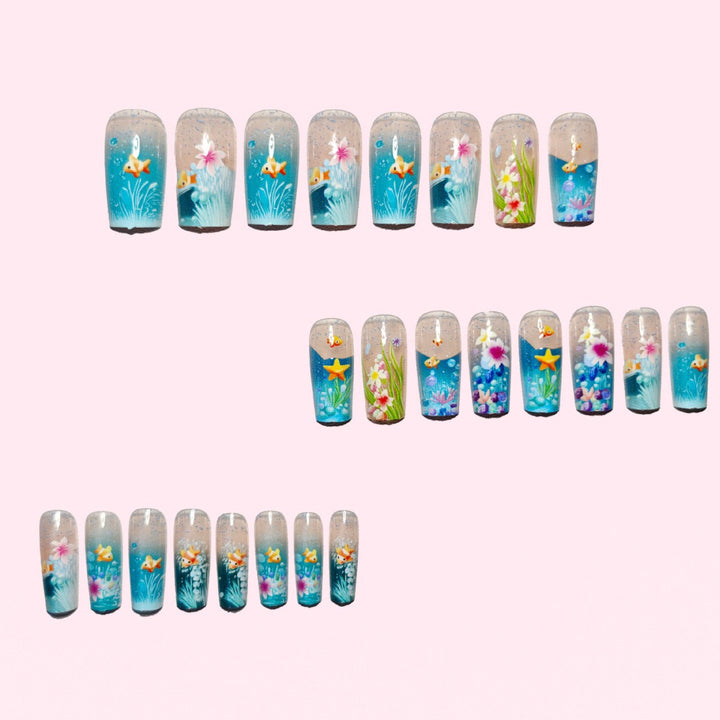 3D Underwater Artistic Nail Art