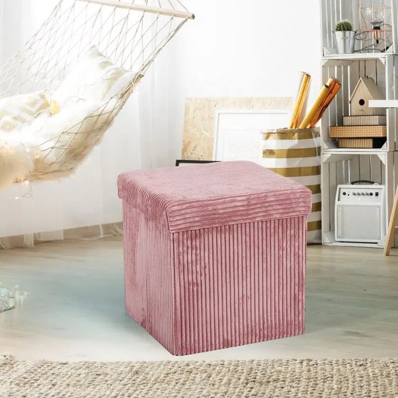 Elegant Upholstered Storage Stool Kalsten