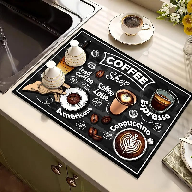 Coffee Bar Kitchen Mat Kalsten
