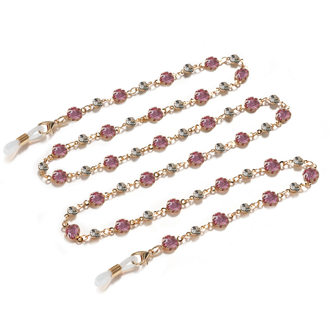 Crystal-Embellished Eyewear Chain kalsten