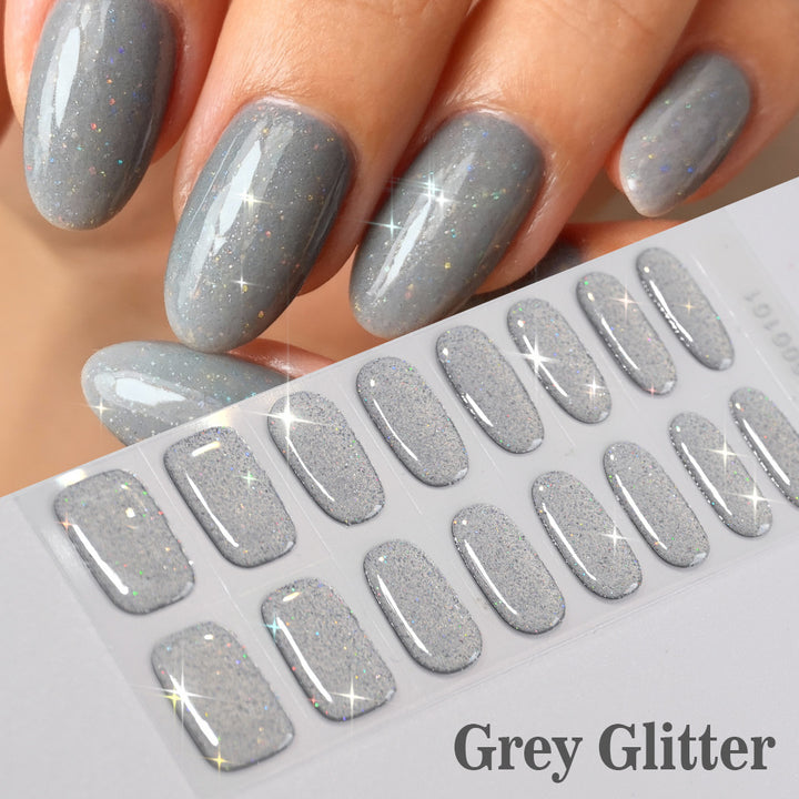 Sparkling Glitter Press-On Nail Set