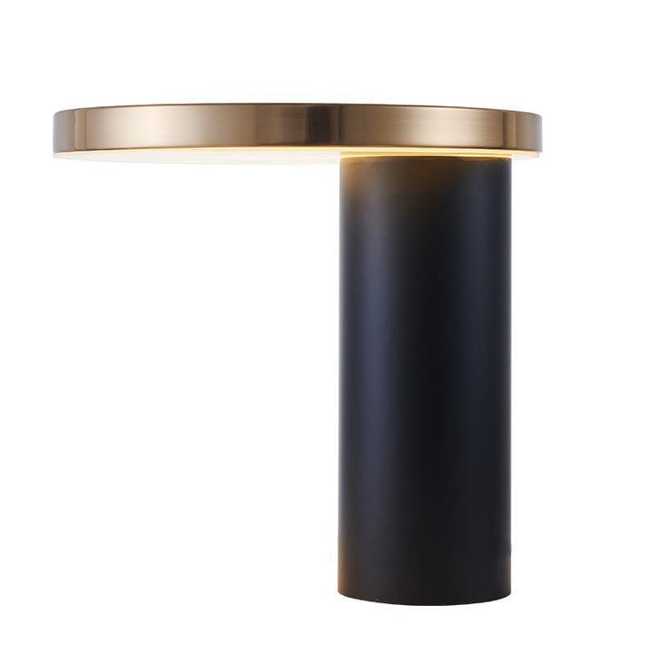 Minimalist Table Lamp with Metallic Accent