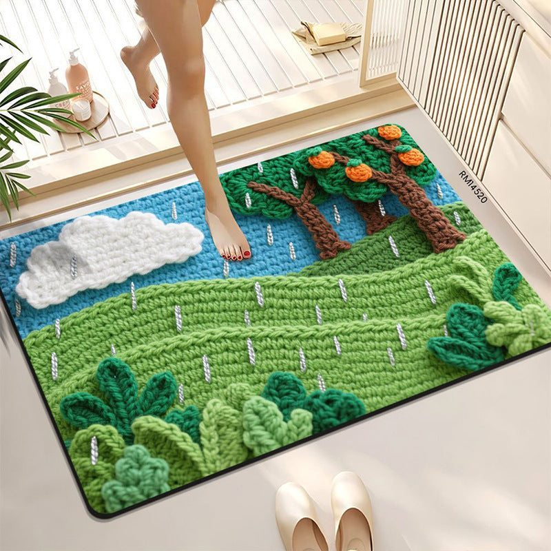 Cozy Winter-Themed Bath Mat Kalsten