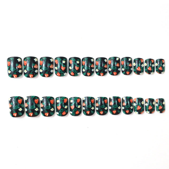 Floral-Patterned Gel Nail Art Kalsten