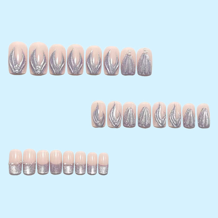 Luxury Aquamarine Design Press-On Nails Kalsten