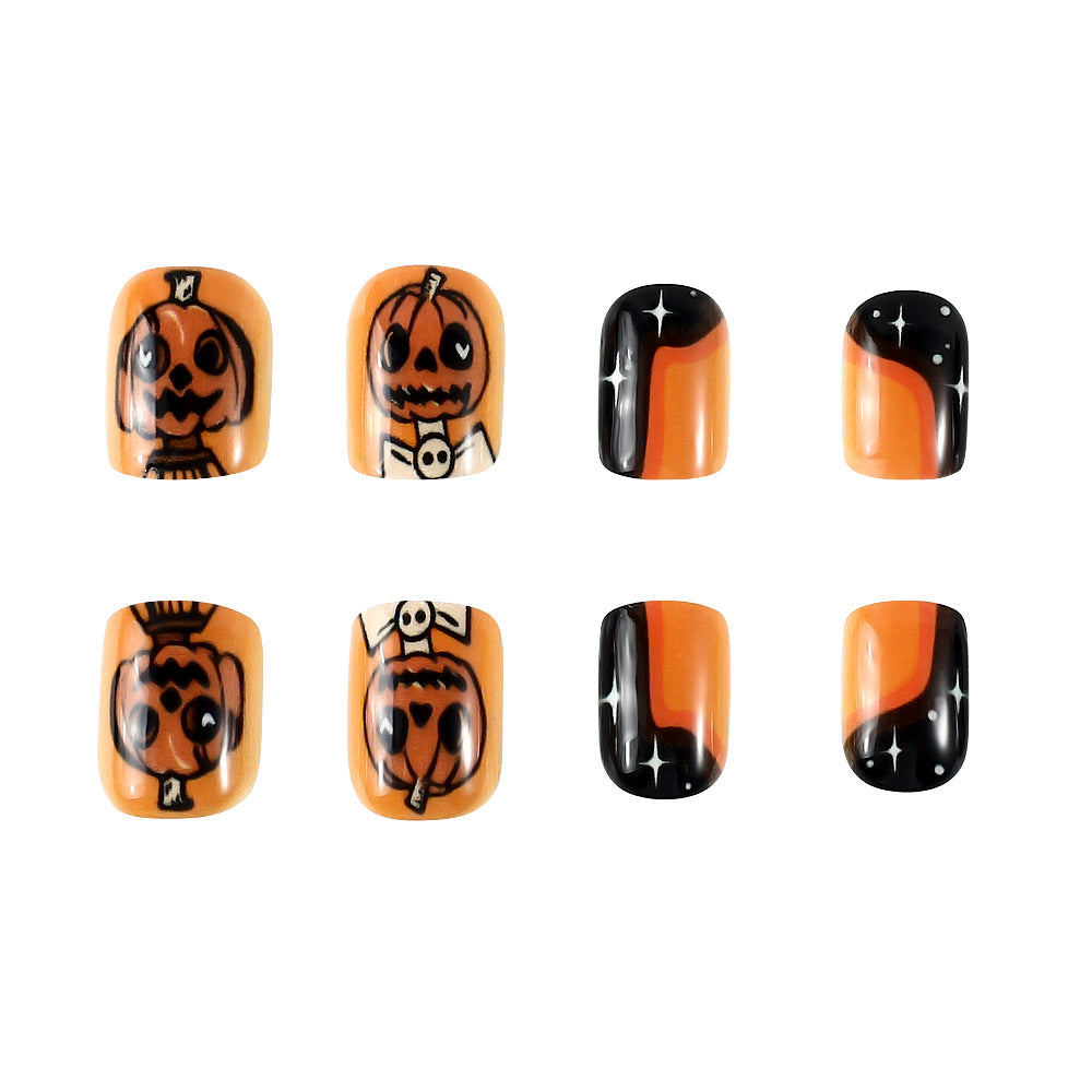 Halloween-Themed Artistic Press-On Nails Kalsten 1787543133