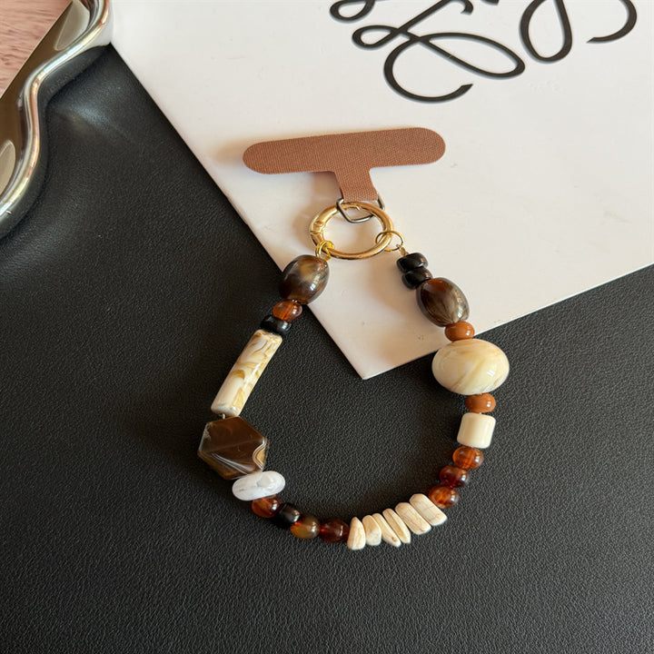 Artisan Beaded Charm Keychain Kalsten