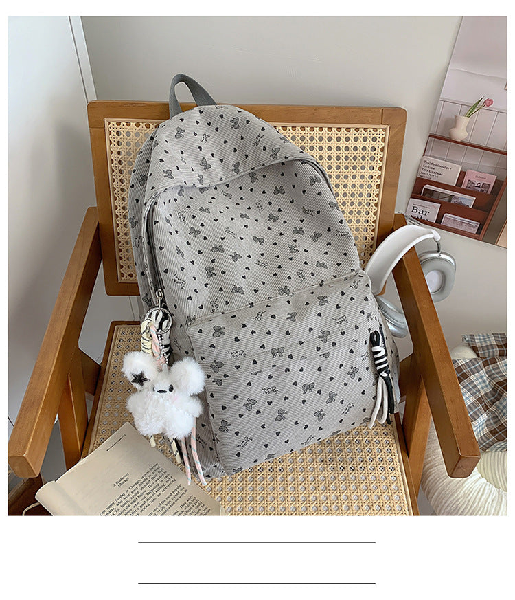 Cute Decorative Pattern School Backpack